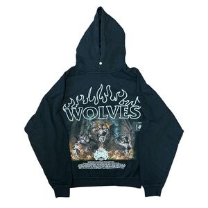 Darc Sport Black Wolves Hoodie Size: Medium NWT